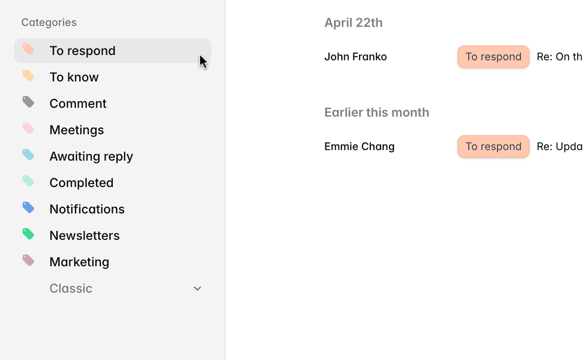 Priority Management example
