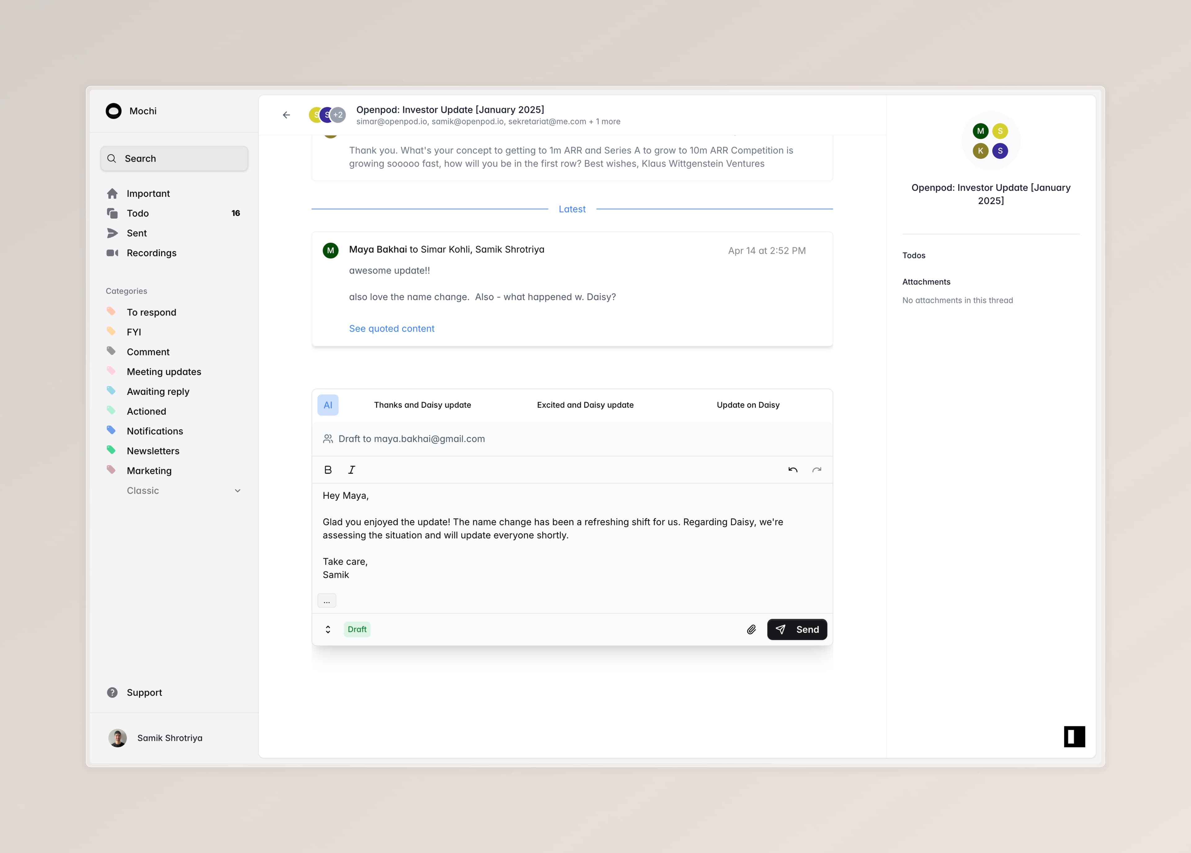 Mochi Management Dashboard